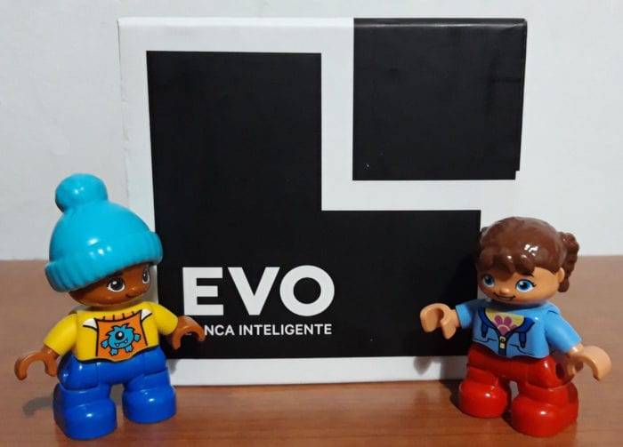 Foto de la caja del pack de bienvenida de EVO Banco (el Lego Duplo no lo traía ;)