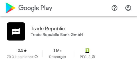 ReseÃ±as en Google Play para Trade Republic